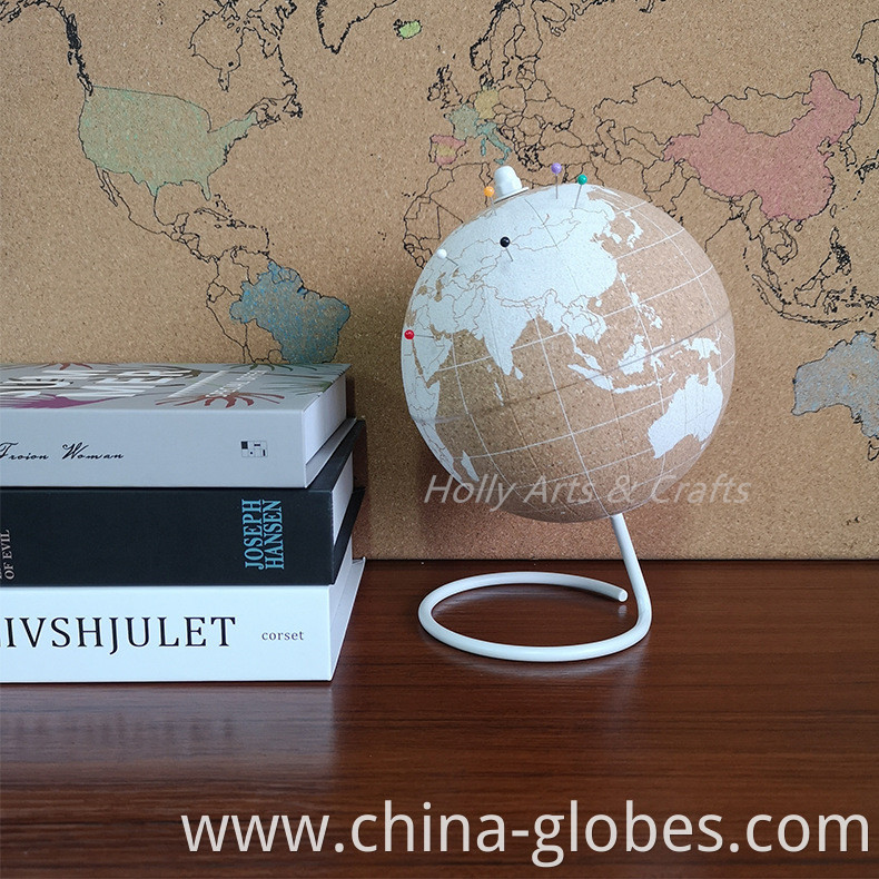 white cork globe